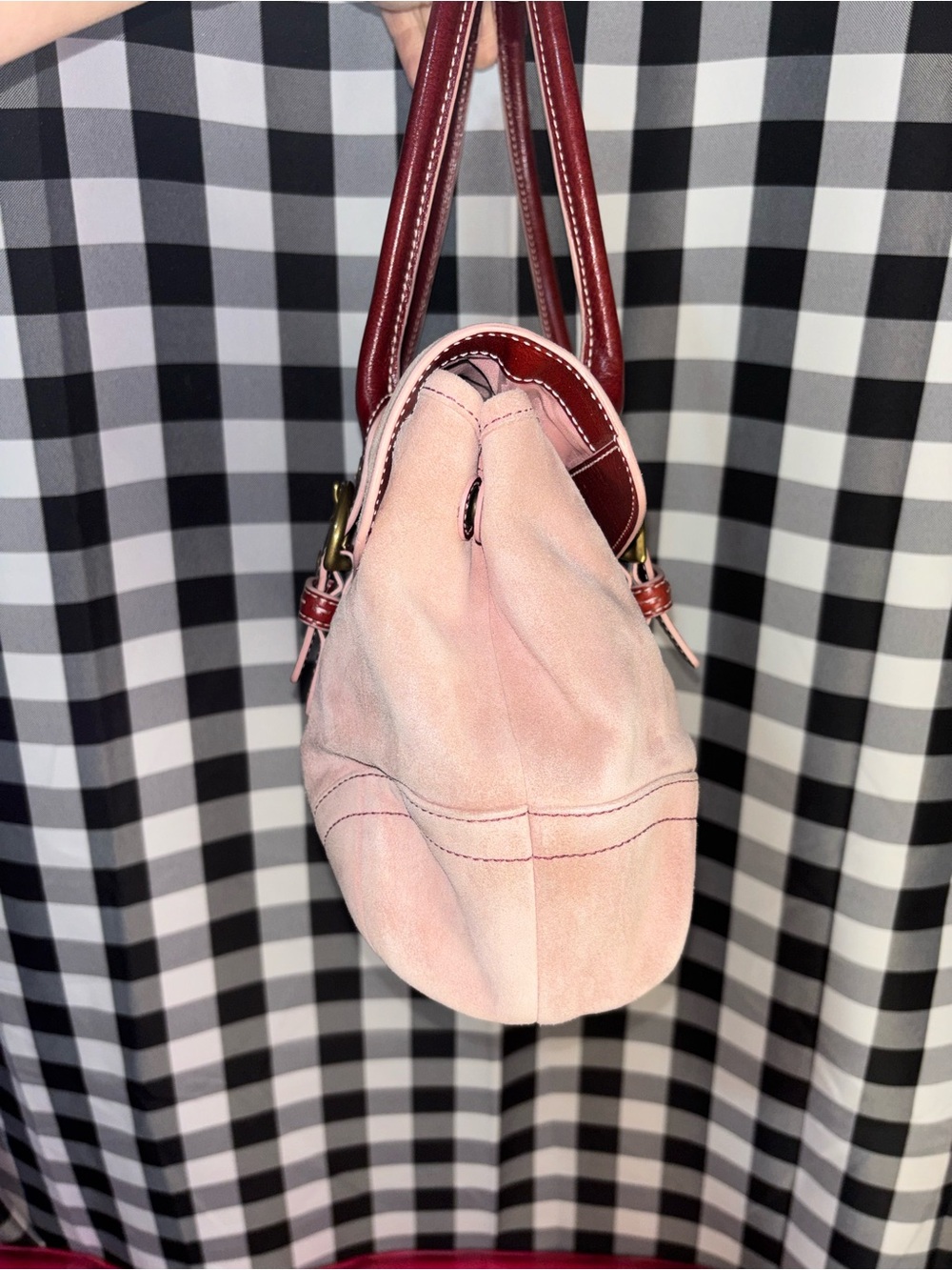 Coach Limited Edition Pink Suede Soho Flap Satchel 2004 - Picture 3 of 7